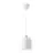 Nordlux Gaston Lampa Wisząca Metal i Drewno Valkoinen | Nadaje Się Do E27