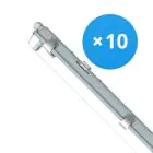 Opakowanie 10x Noxion Oprawy Hermetyczne LED Mieszkaniowy Poseidon V2.0 | Nadaje Się Do 1x120cm Rura LED
